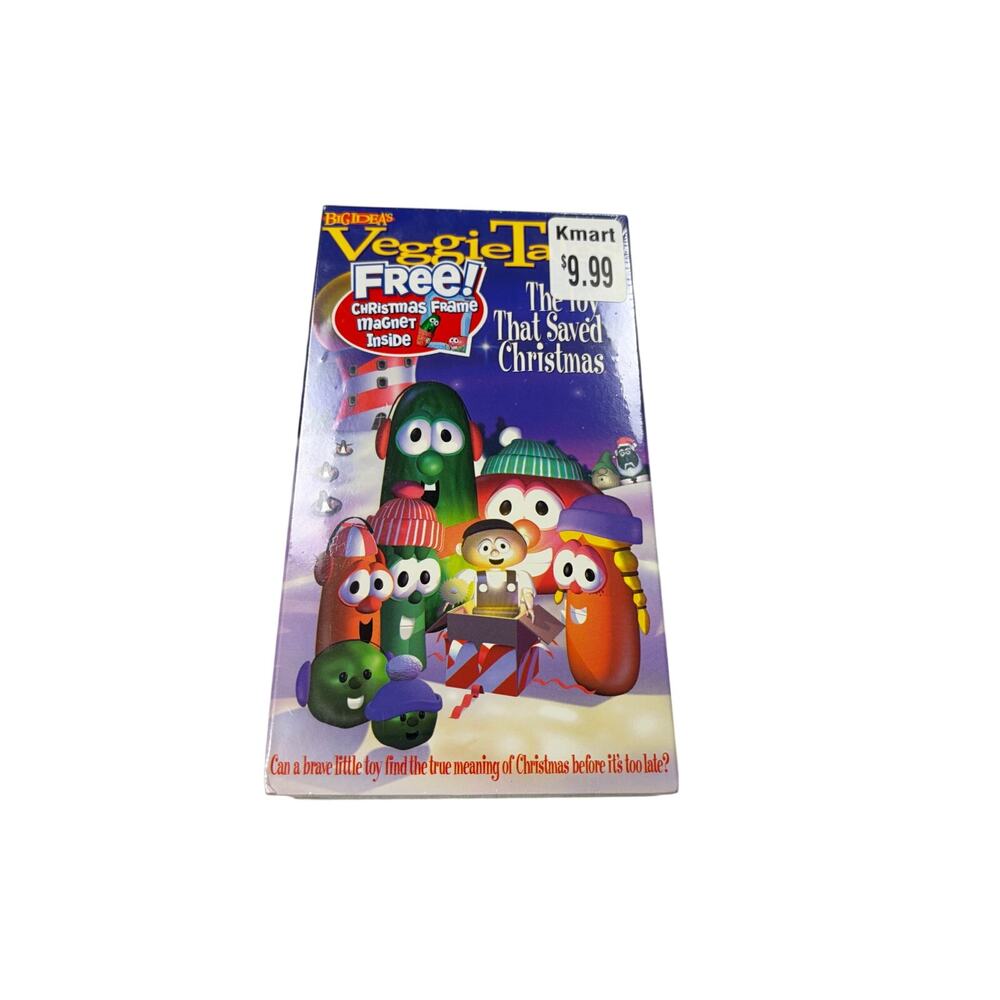 VTG New Veggie Tales The Toy that Saved Christmas VHS. Sealed. 1998